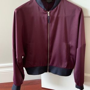 Batwing burgundy bomber!